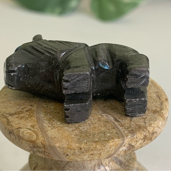 Miniature LION Stone Carving Mini Figurine Steatite Soapstone Animal Figure 1.5" - Picture 10 of 13